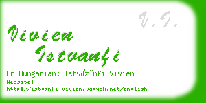 vivien istvanfi business card